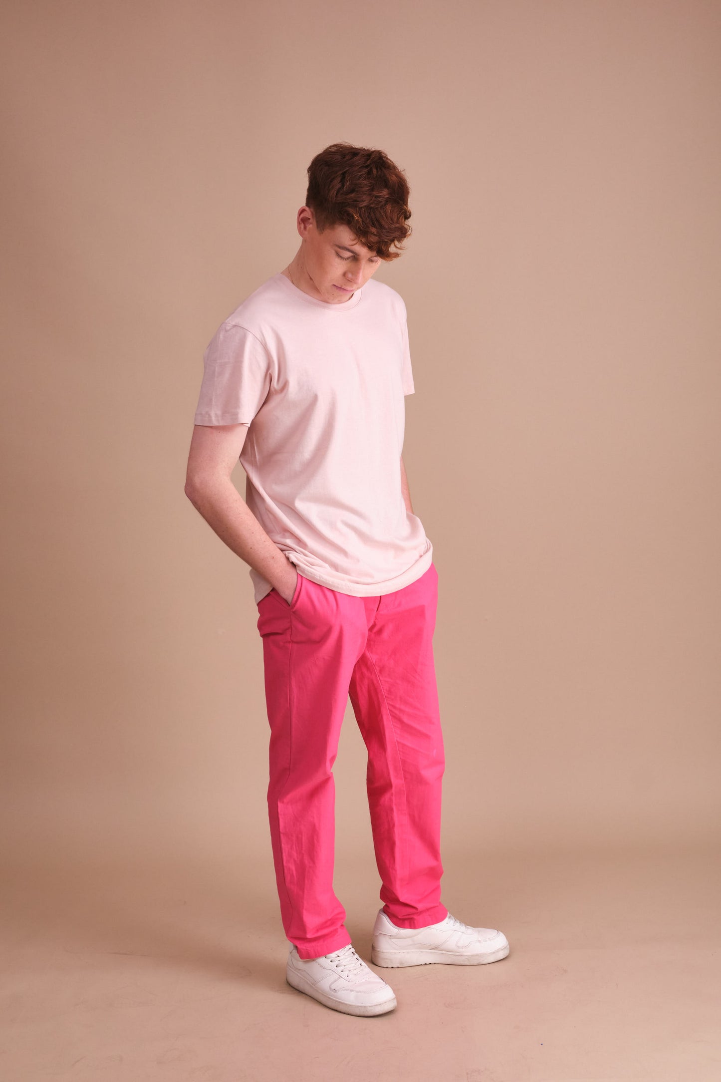 Polera Rosa Pastel Básica