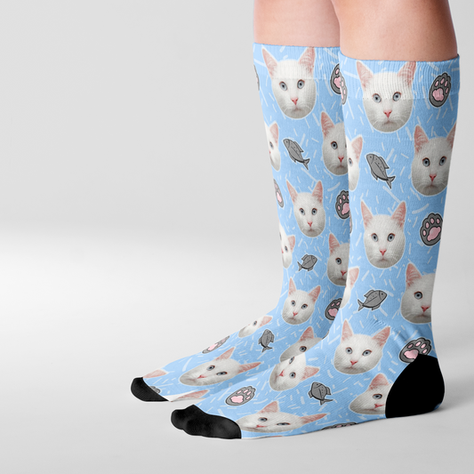 Calcetines de Gato Blanco